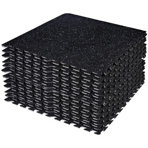 Sorbus Interlocking Gym Floor Mat - 1/2" Thick Rubber Top High-Density EVA Foam - for Yoga, Heavy Exercise Equipment - 1 of 4