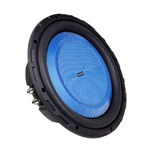 Hifonics ELITE 12 Inch Shallow Mount Car Subwoofer, Dual 4 Ohm Voice Coil Speaker 600 Watt Peak Power Mobile Amplifier, Black/Blue - 1 of 4