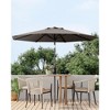 9FT Patio Umbrella Outdoor, Market Umbrella, Table Umbrella with Push Button Tilt and Crank, 8 Sturdy Ribs UV Protection Waterproof - 3 of 4