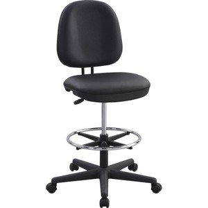 Lorell Vinyl Contoured Task Chair - Vinyl Seat - Vinyl Back - 5-star Base - Black - Plastic - 1 Each Lorell Vinyl Contoured Task Chair - Vinyl Seat - Vinyl Back - 5-star Base - Black - Plastic - 1 Each