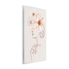 Stupell Industries Delicate Pink Flower Blossoms Woman Line Drawing Wall Plaque Art, 10" x 15" - 2 of 4