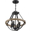 Quoizel Lighting Bartlett 4 - Light Pendant in  Earth Black - 3 of 3