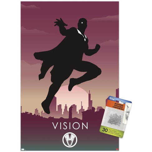 Trends International Marvel Heroic Silhouette - Vision Unframed Wall Poster Prints - image 1 of 4