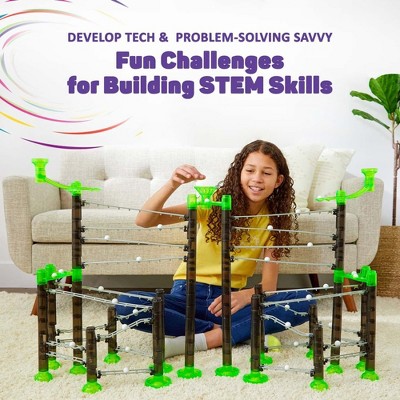 Extreme 625 Piece Green and Brown Marble Run Set
