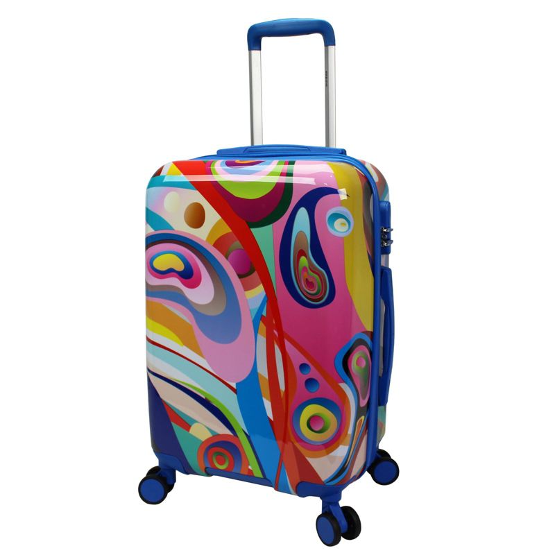 World Traveler Dejuno Art Hardside 3-Piece Expandable Spinner Luggage Set, 2 of 6