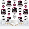 Big Dot of Happiness Maroon Graduation Party DIY Dangler Backdrop - Hanging Vertical Decorations - 30 Pieces - 2 of 4