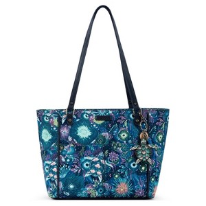 Sakroots Women's Bag in Eco-twill, Large & Roomy With Zip Closure, Sustainable Durable Design, Lining Made fro tote, Royal Blue Seascape, One Size US - 1 of 4