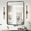 Dexmalle 24x32 Inch Black Aluminium Frame Bathroom Mirror - 2 of 4