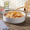 90oz Plastic Stella Serving Bowl White - Threshold™: Round Serveware, Dishwasher & Microwave Safe - 2 of 3