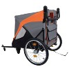 Kumasinova 2-in-1 Pet Bike Trailer,Push Cart with Quick Release Wheel,Internal Leash,Dual Cup Pockets,Storage Bag,Holds Pets Up to 100 lbs - 2 of 4