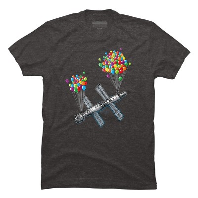 Men's Design By Humans The Magic of satellites By Raxarts T-Shirt
