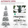 TopComfy Christmas Tree Stand 9 Foot Pine Snow Flocked Tree with Cedar Branches for Holiday Decor, Green, 51.3"*51.3"*106.3" - 4 of 4