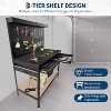 48" Heavy-Duty Workbench with Power Outlets & Pegboard, Steel Work Table with 2 Drawers and Undershelf for Garage, DIY, Woodworking, Auto Repairs - 2 of 4
