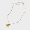 14K Gold Dipped Cubic Zirconia Baseball and MVP Charm Necklace - A New Day™ Gold - 2 of 4