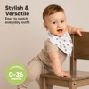 8pk Organic Baby Bandana Bibs, Baby Drool Bibs for Baby Boy, Girl, Baby Bibs for Infant, Newborn - 4 of 4