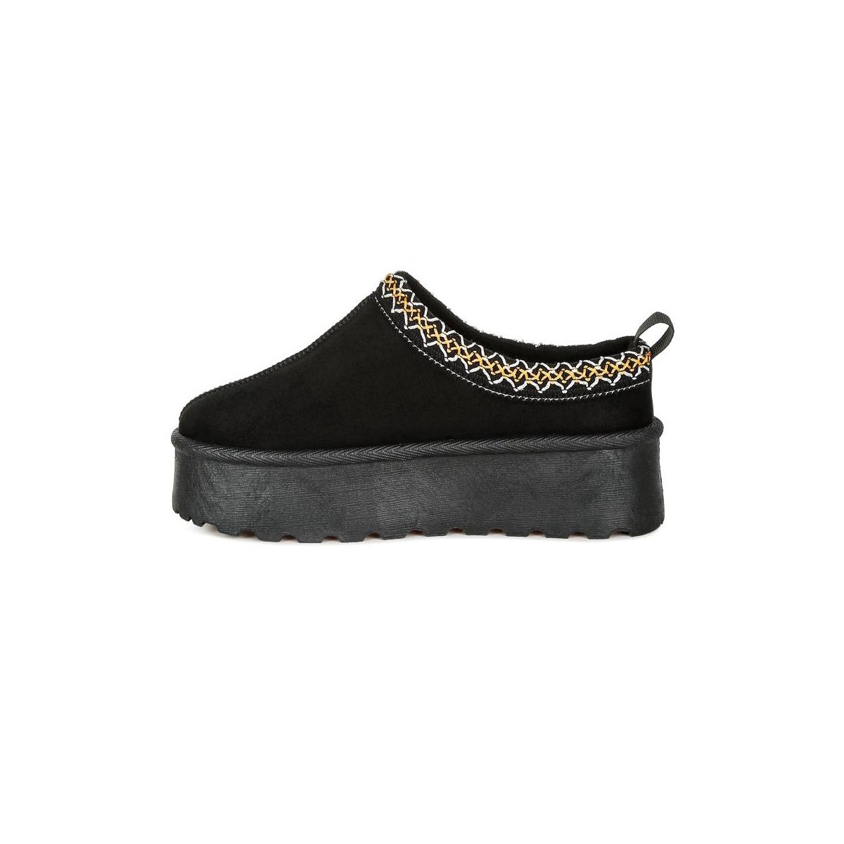Обувь London Rag Womens Jesters Embroidered Platform Classic Slip-On 8 — фото 6