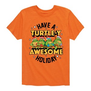Boys' - Teenage Mutant Ninja Turtles - Turtley Awesome Group Short Sleeve Graphic T-Shirt - 1 of 4