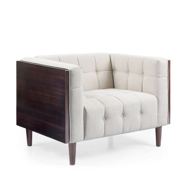 Mclarnan Contemporary Tufted Club Chair - Christopher Knight Home, 1 of 11