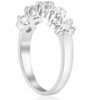 Pompeii3 1 1/4 CT Diamond Wedding Anniversary Ring 14K White Gold - 3 of 4
