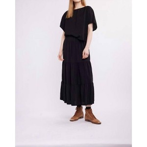Women's Charlie Tiered Skirt - Self Contrast - 1 of 3