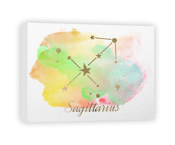 Sagittarius Decorative Canvas Wall Art 11"x14" - PTM Images