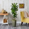 Nearly Natural 4.5-ft Dracaena Artificial Plant in Green Planter (Real Touch) - 3 of 3