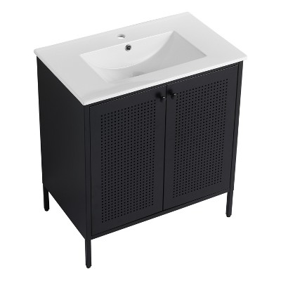 Bencmate Bathroom Storage Cabinets, Bathroom Vanity, 30 Inch Bathroom Vanity with Sink, Freestanding and Modern Design Bathroom Sink Cabinet with