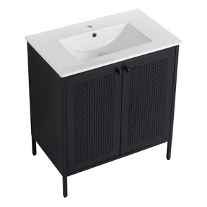 Bencmate Bathroom Storage Cabinets, Bathroom Vanity, 30 Inch Bathroom Vanity with Sink, Freestanding and Modern Design Bathroom Sink Cabinet with - 1 of 4