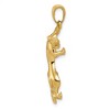 Black Bow Jewelry 14k Yellow Gold Solid Polished Panther Pendant, 15 x 35mm - 2 of 4