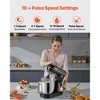 VEVOR Stand Mixer,5.3QT+4.4QT Stainless Steel Bowls,10+Speeds Tilt-head Mixer, with Dough Hook, Wire Whip, Beater, Scraper, Household Mixer for Baking - 2 of 4