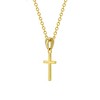 Girls' Tiny Cross Sterling Silver Gold Plated Necklace - In Season Jewelry - 2 of 4