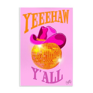 Stupell Industries Yeehaw Y'all Disco Cowboy Wall Plaque Art - 1 of 4