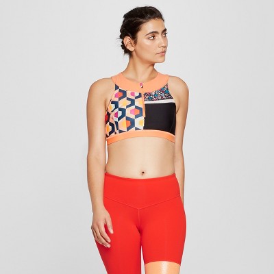 zip front sports bra target