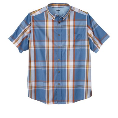 KingSize Short Sleeve Wrinkle Resistant Sport Shirt