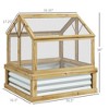Raised Garden Flower Bed Kit with Greenhouseen Cold Frame Planter, 35.5" x 31.5" x 36" - 3 of 4