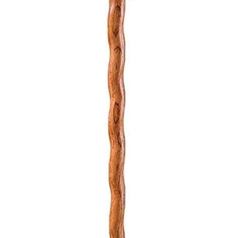 Brazos Twisted Fitness Walker Red Wood Walking Stick 55 Inch Height, 4 of 7