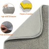 LunaLulinlk 2 Pack Kitchen Drying Mat, Absorbent Microfiber Dishes Drainer Mats 23.6 x 17.7 Inch, Gray - 4 of 4