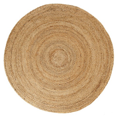 6' Round Solid Area Rug Natural - Anji Mountain : Target