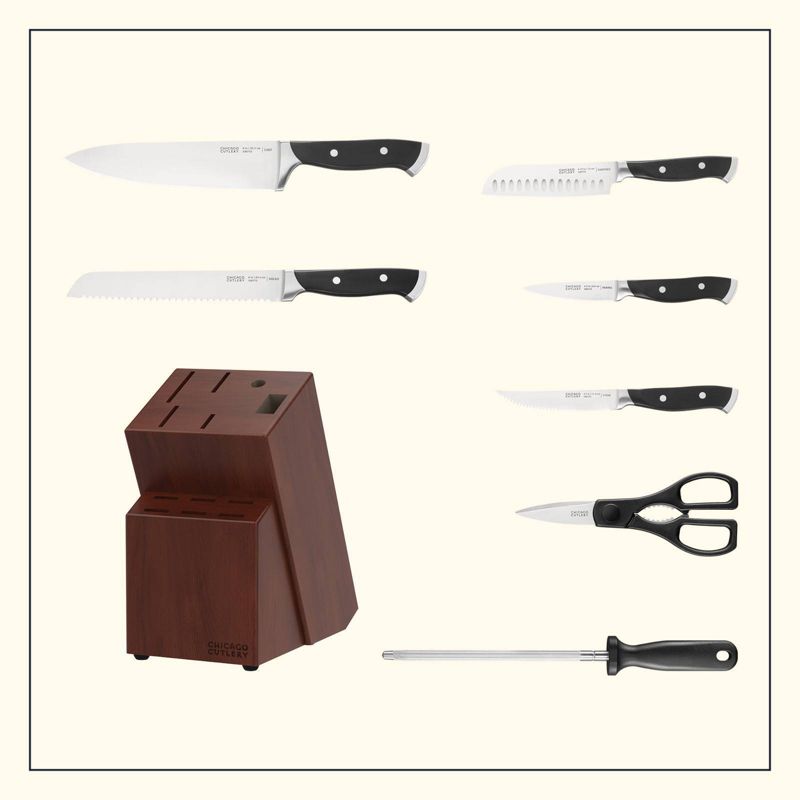 Chicago Cutlery 13pc Block Knife Set Armitage Brown, 3 of 11