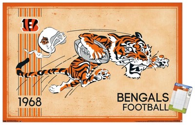 Trends International NFL Cincinnati Bengals - Joe Burrow Pose 20 Unframed  Wall Poster Print White Mounts Bundle 22.375 x 34