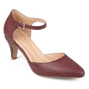 Journee Womens Bettie Almond Toe Mid Heel Pumps - 1 of 4