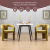 KTMBDW Modern Accent Chair Set of 2, Upholstered Barrel Chairs, Comfy Side Arm Chairs with 3 Legs for Living Room, Bedroom, Reading - 2 of 4