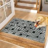 Area Rug, Anti Slip, Washable Area Rug, Pet Friendly, Faux Cashmere Modern Carpet for Living Room Bedroom - 2 of 4