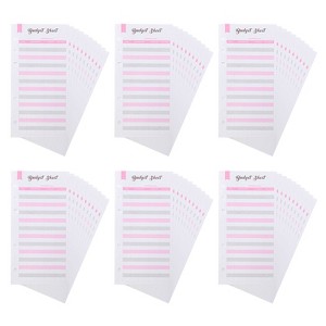 Unique Bargains 6-Holes A6 Expense Budget Binder Tracker Sheets 60 Pcs - 1 of 4