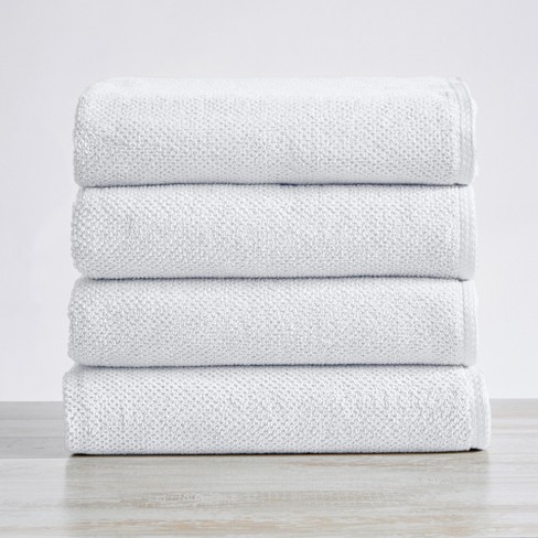 100% Cotton Quick Dry Popcorn Textured Bath Towel Set (bath Towel (4 ...