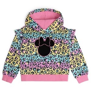 Disney Minnie Mouse Girls Fleece Crossover Hoodie Little Kid to Big Kid - 1 of 3