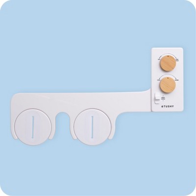 White Bamboo Adjustable Water Temperature Bidet Attachment
