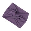 Unique Bargains Women's Widening Knotted Headwrap Purple Red Black Yellow Blue 4 Pcs - 4 of 4