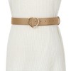 INSPIRE CHIC Women's Solid Color Heart-Shaped Buckle with Beads Belts - 4 of 4