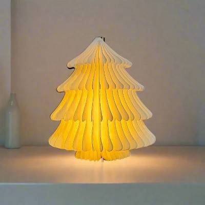 BlueAcorn Tyvek Paper Art Lamp Spruce Shape,2-pack